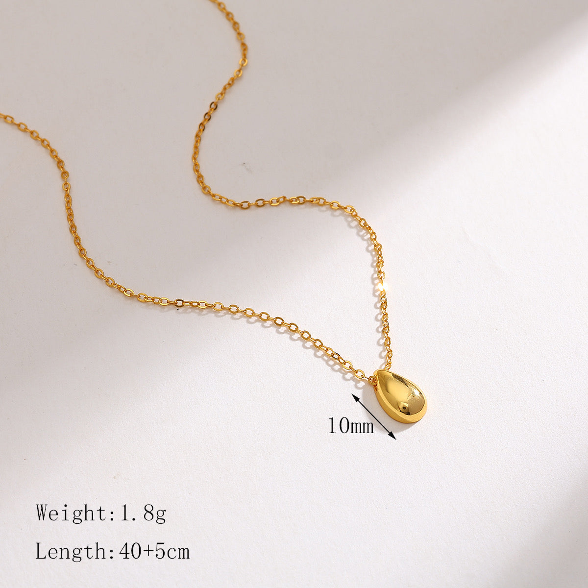 Collar Gotita de agua Plata💧