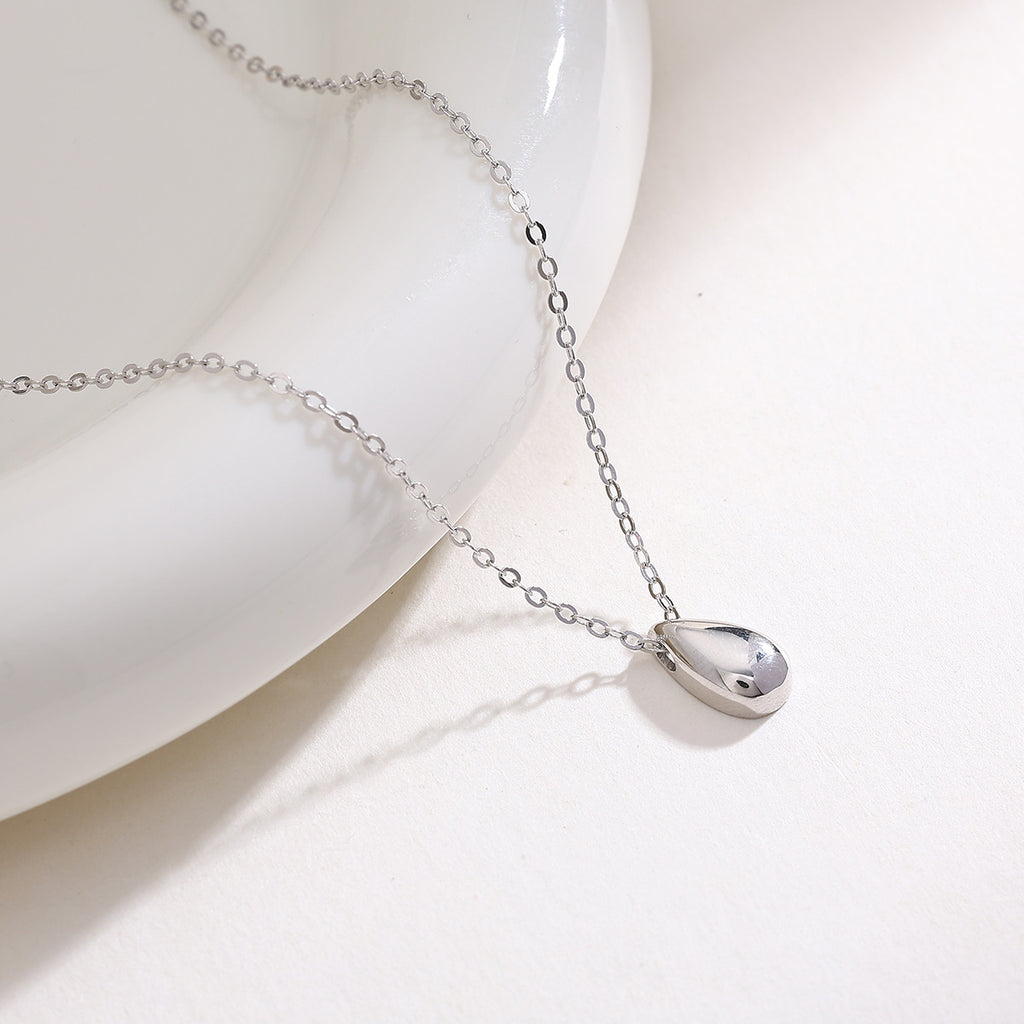 Collar Gotita de agua Plata💧