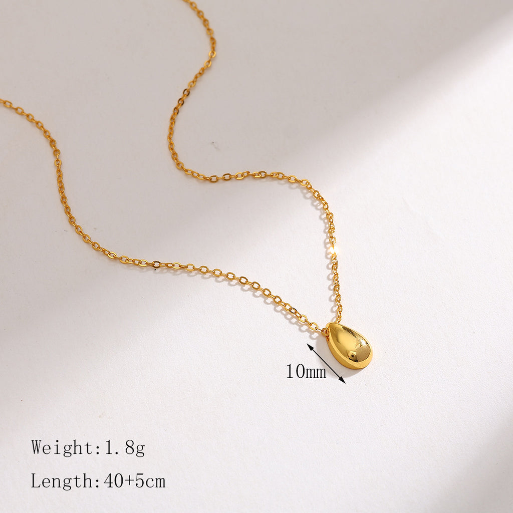 Collar Gotita de agua Acero💧