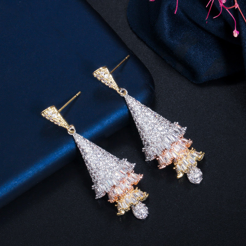 Aretes Glamour Navideño 🎄